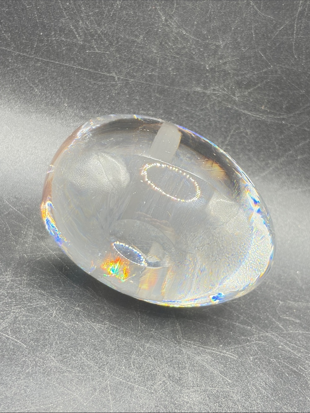 Vintage Zodiac Libra Woman with Scales Astrology Sign Crystal Egg Paperweight - Picture 4 of 9
